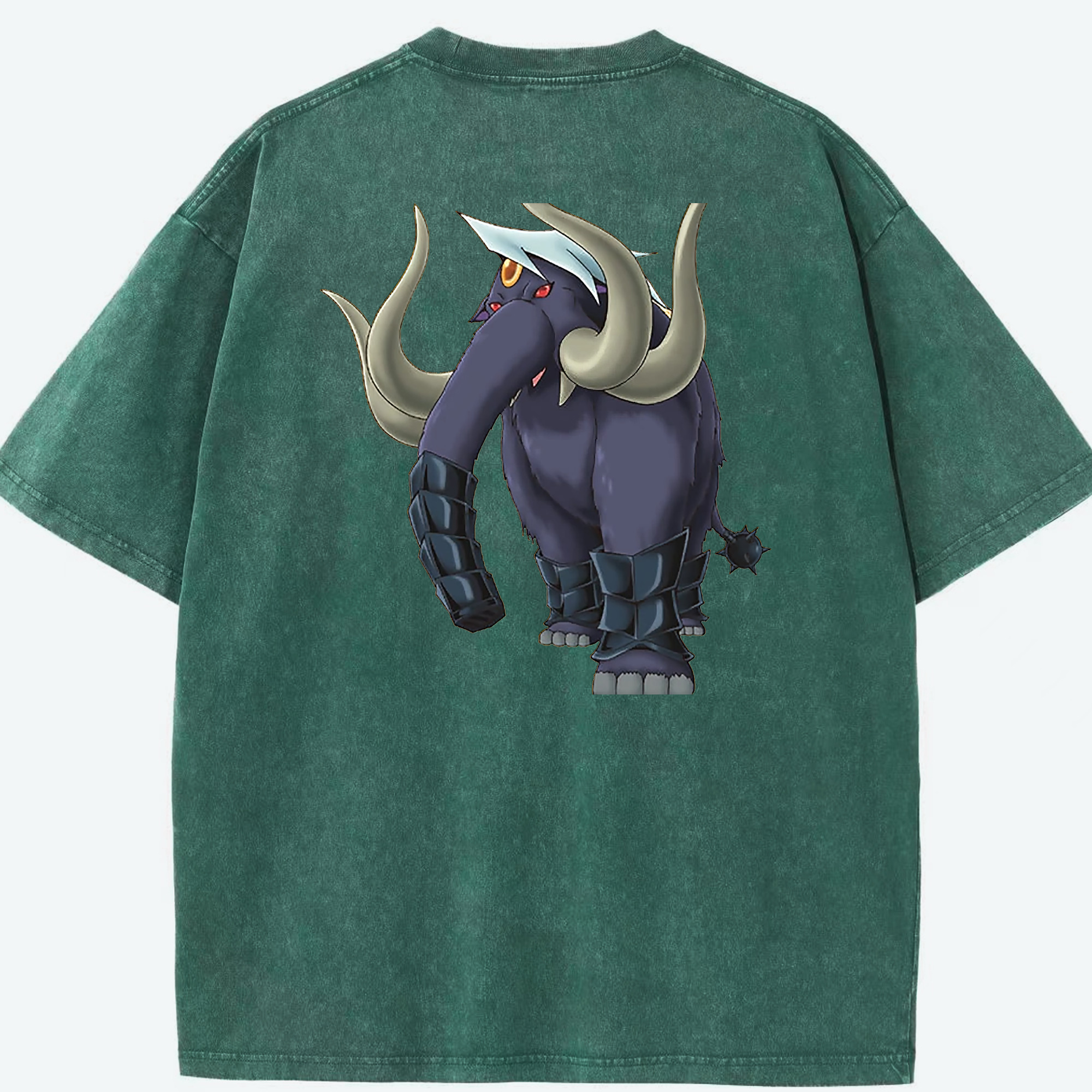 （画像用） 遊☆戯☆王 Yu-Gi-Oh! 綿100% ヴィンテージ風 半袖Tシャツ（背面プリント）
